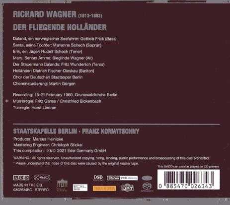0302634BC瓦格纳：漂泊的荷兰人全曲康维茨尼2SACD