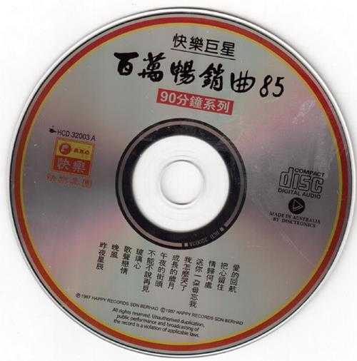 群星.1987-百万畅销曲85【快乐唱片】2CD【WAV+CUE】