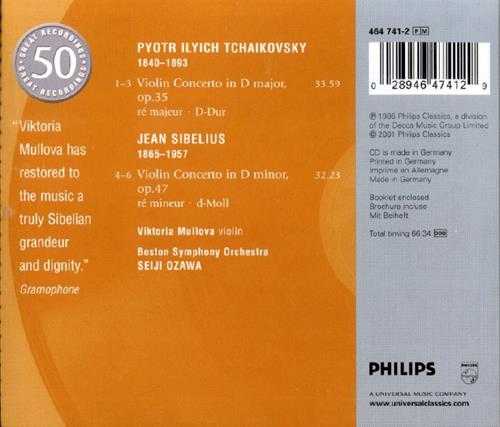 【古典音乐】穆洛娃《西贝柳斯、柴可夫斯基-小提琴协奏曲》2001[WAV+CUE]