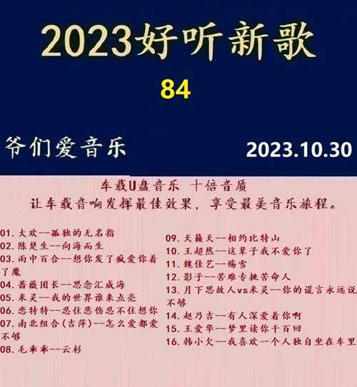 群星《2023好听新歌84》十倍音质WAV分轨