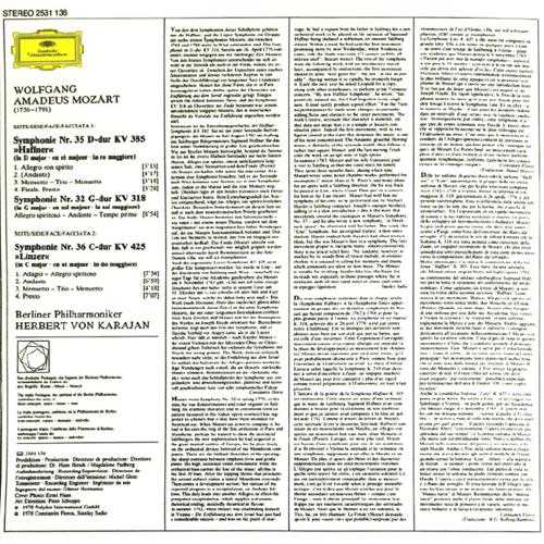 【古典音乐】卡拉扬《莫扎特·第32、35、36交响曲》2013[FLAC+CUE整轨]