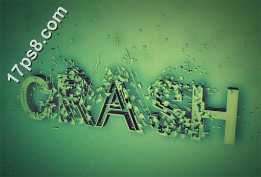 Cinema 4d和photoshop将联手打造出破碎的立体字效果教程系列(二)