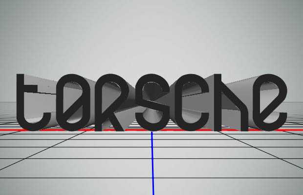 PS利用自带的3D工具制作个性透视纹理立体字