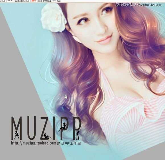 Photoshop结合SAI将美女照片转成唯美手绘效果