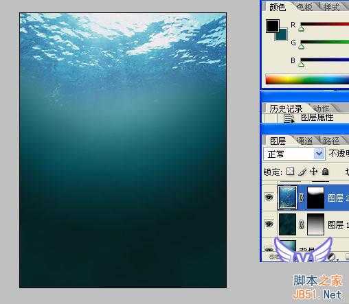 PS合成教程:PS合成正在下沉的水果图片