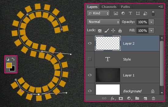 PS文字教程:用PS打造时尚个性的铆钉文字效果