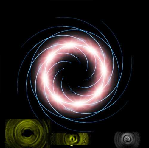 ps怎么是做螺旋光环效果?