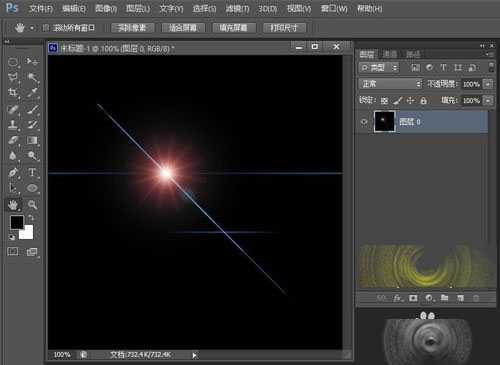ps怎么是做螺旋光环效果?