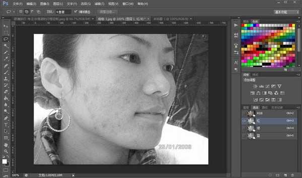 ps怎么去除痘印?ps利用通道快速去除脸上可怕的痘痘教程