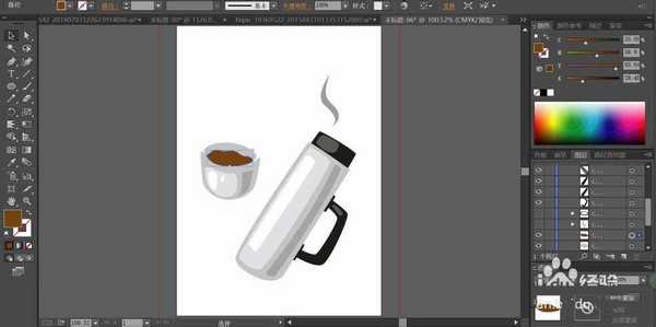 ai怎么绘制保温杯? ai饮水杯的画法