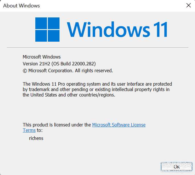 Windows 11 21H2 Build 22000.282(最新内测版,可安装安卓APP)